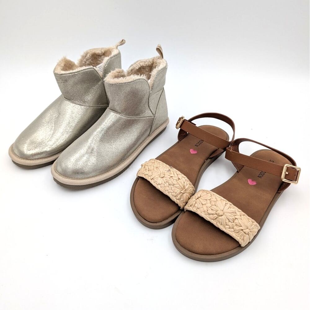 Lot of 2 Harper Canyon & Steve Madden Ankle Boots & Sandals Kids Set Size US2